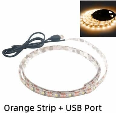 Uplift Picks Bright USB LED Strip Lights For Effortless TV And Home Ambience orange 4 Meters not Waterproof