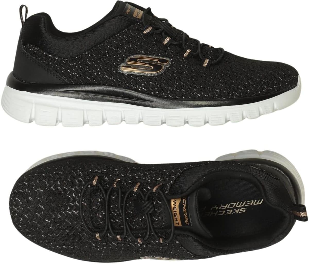 Skechers Damen Sneaker, Mehrfarbig, Gr. EU 37, Kunstleder - Second Hand