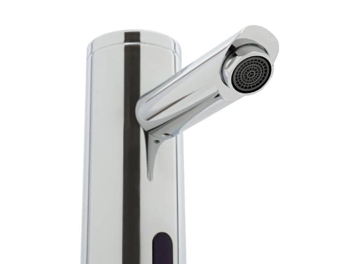 Robinet automatique à capteur en laiton robuste, mitigeur chaud/froid mains libres, avec noyau de valve en cuivre anti-fuite et économiseur d'eau, alimenté par 4 piles AA, pour hôpital, restaurant,