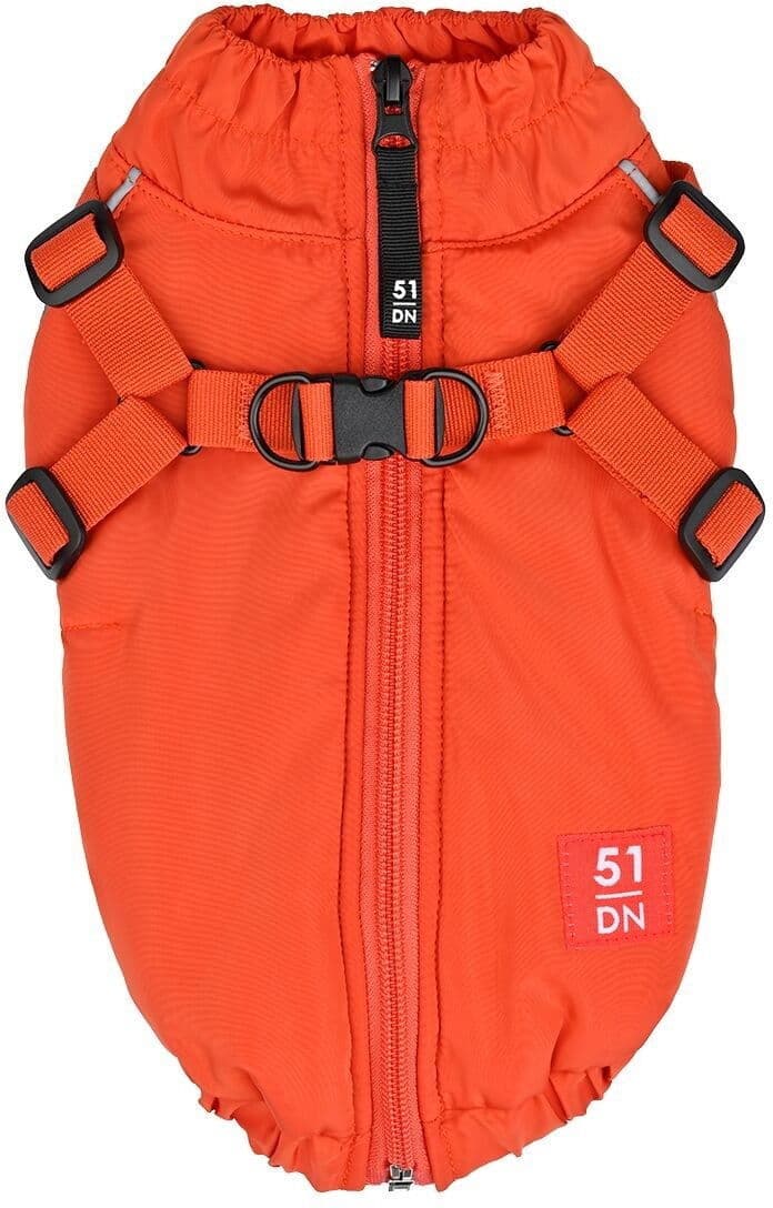 51 Degrees North Adventure Kombinert Hundejakke Och Hundesele Oransje