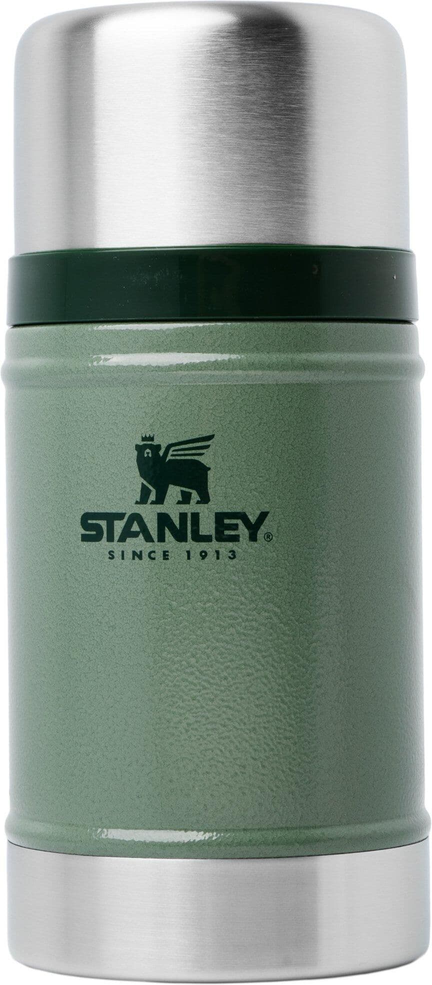 Pojemnik na jedzenie Stanley The Legendary Food Jar 24oz, Hammertone Green 10-07936-003, z zakrętką i kubkiem, 700 ml