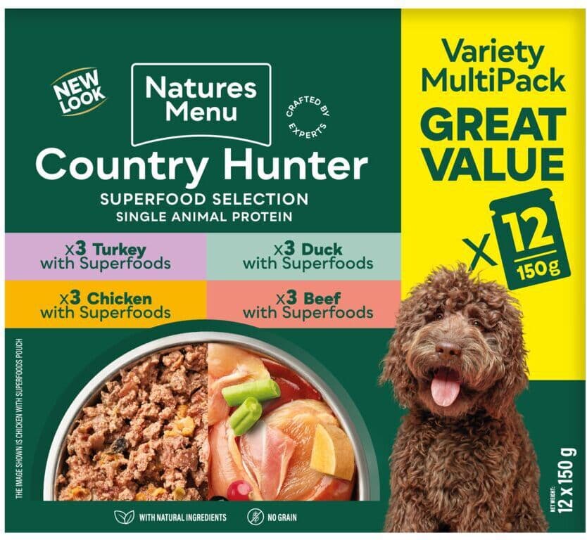 natures:menu Country Hunter Dog Multipack 12x150 G