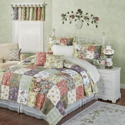 Greenland Trading Co. Blooming Prairie Quilt Set Multi Cool, King, Multi Cool