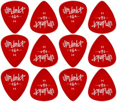 Dunlop Gels Red Heavy Pick Red