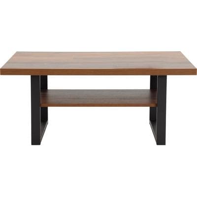 Couchtisch HELA "ANTON", schwarz (oldwood, schwarz), B:105cm H:45cm T:69cm, Tische, Couchtisch, mit Ablagefläche