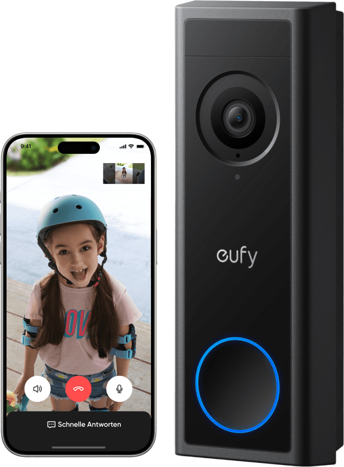 Anker eufy Türklingel mit Kamera C30, 2K FHD und lokaler Speicher