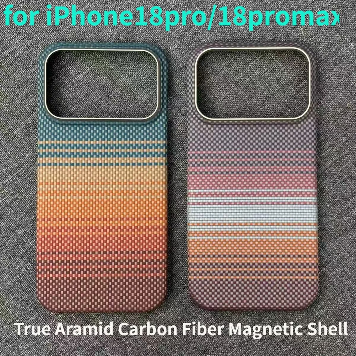 NONE Real Kailaf carbon fiber aramid magnetic shell for iPhone18pro/18promax, for Magsafe ultra-thin light armor protective cover