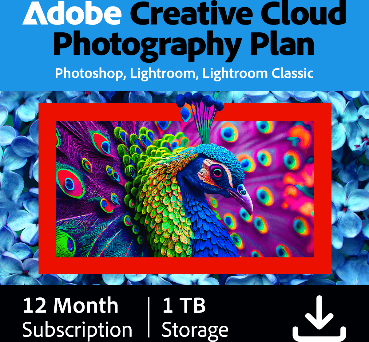 Adobe Creative Cloud Photography Plan 1TB 1 Year