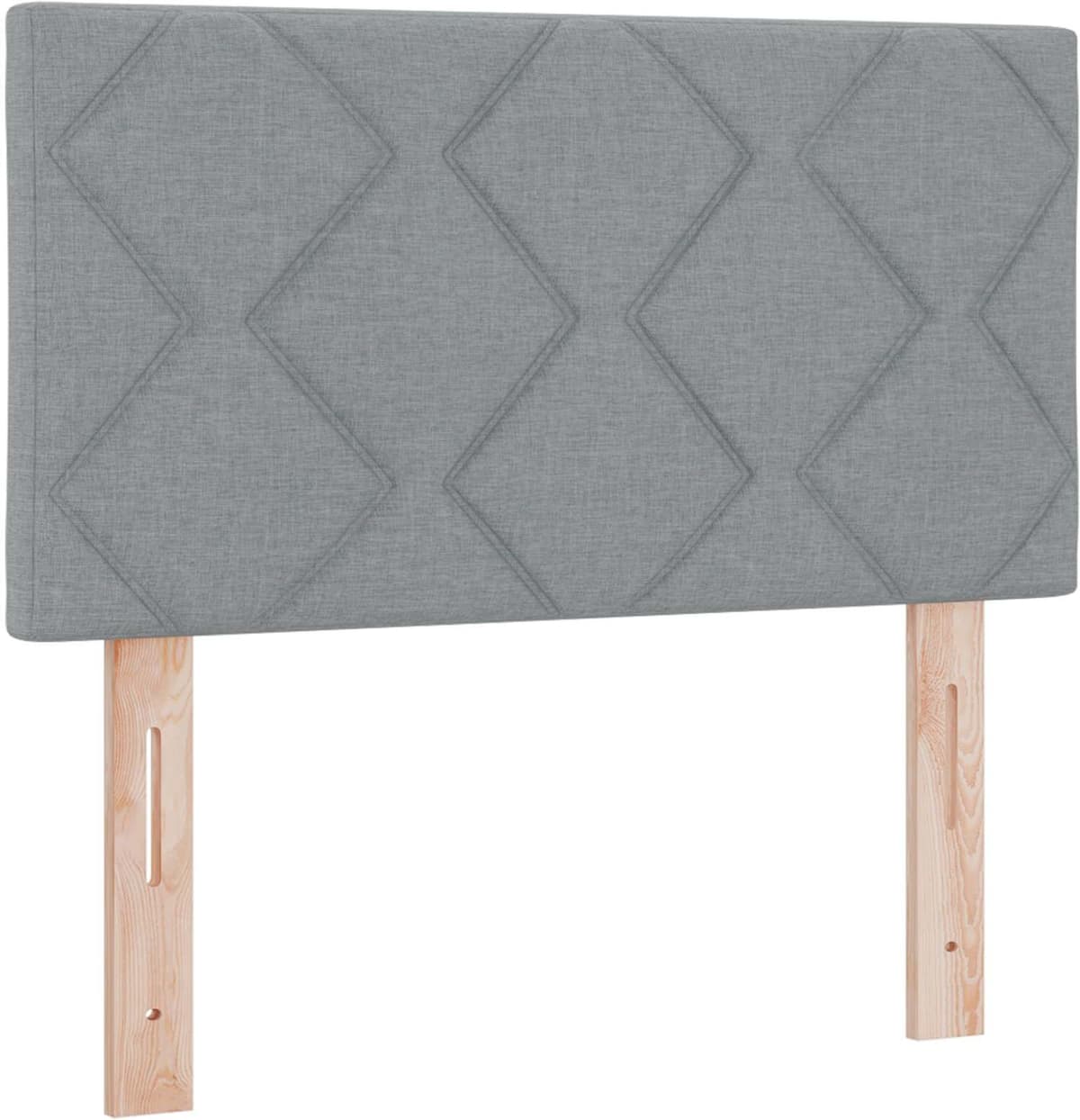 vidaXL Lit ottoman avec matelas Gris clair 80 x 200 cm Tissu