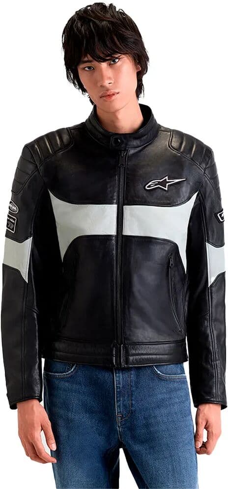 Alpinestars Chaqueta De Cuero Revern Black / Metal Gray 2XL