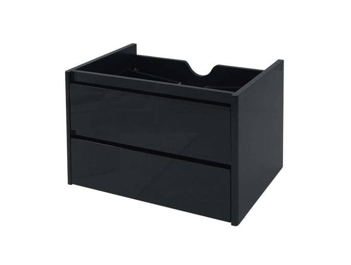 Jamb Waschbeckenunterschrank Schwarz, Holz, 61x48x47 cm, Badezimmer, Badezimmerschränke, Waschbeckenunterschränke