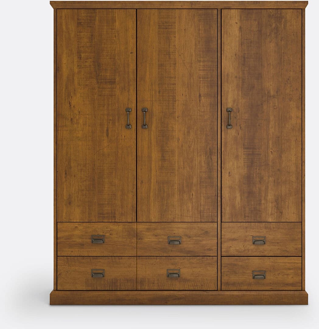 LA REDOUTE INTERIEURS Armoire 3 portes, 4 tiroirs, 2/3 penderie, Lindley