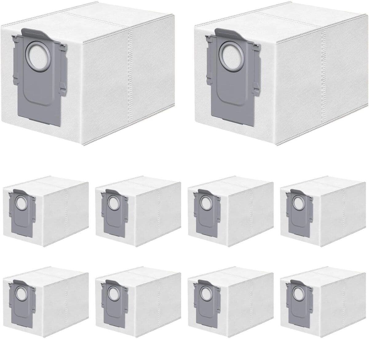 INF 10 Sacs à Poussière Compatibles avec les Aspirateurs Roborock P10, P20 Pro, Q Revo, S8 MaxV Ultra