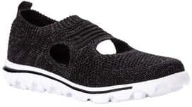 Women's TravelActiv Avid Slip-On by Propet in Black (Size 9 XX(4E))