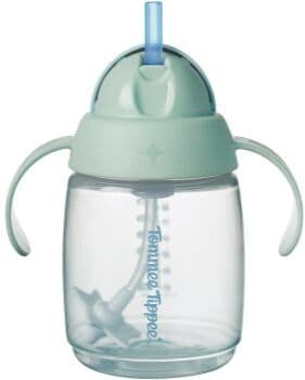 Tommee Tippee Trainer Straw caneca para praticar com peso 6m+ Green 1 un.. Trainer Straw