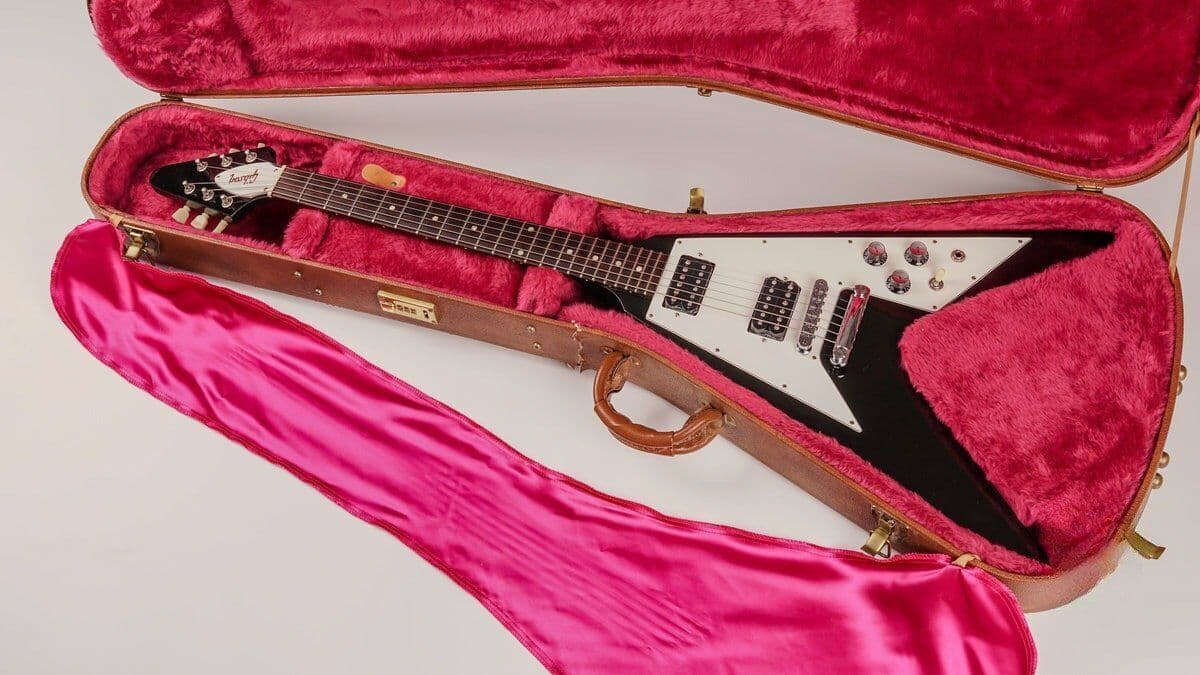Gibson Flying i ’67 Reissue 1996 Ebony   original 496R/500T   ebenholts