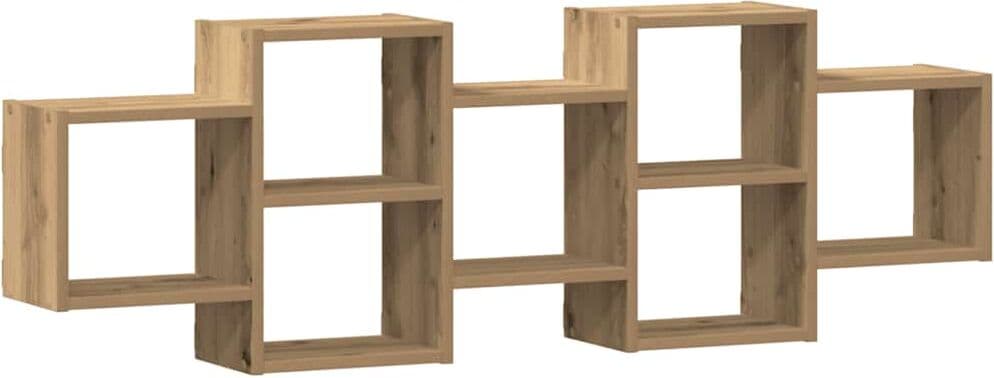 vidaXL Étagère murale chêne artisanal 129x18x42 cm bois d'ingénierie