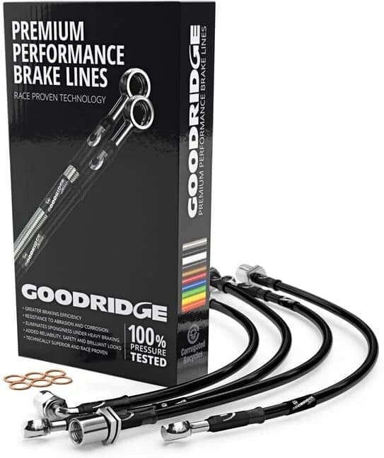GOODRIDGE KIT LATIGUILLOS FRENO ZINCADOS METALICOS BMW 3 Series E92  330d M Spor