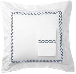 Melange Home Home Sweet Home Collection 600 Thread Count Cotton Rope Embroidery Duvet Set