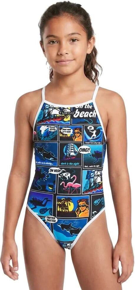 Turbo Traje De Baño De Tiras Finas New Comic Multicolor 3-4 Años