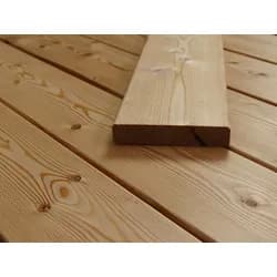 Kanadische Lärche Terrassendielen, 27x143 mm, KD, glatt/glatt