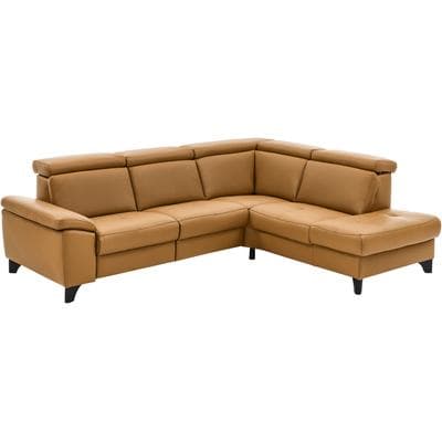 Ecksofa DIE PLANBAR "PN-EM23166 L-Form", gelb (kurkuma), B:261cm H:80cm T:235cm, Sofas, Ecksofa, optional mit Kopfteilverstellung und Stauraum