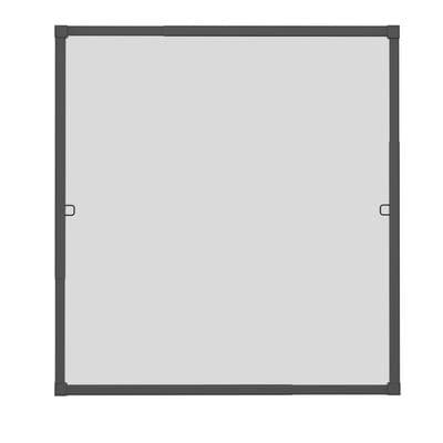Insektenschutz-Fensterrahmen WINDHAGER "Click & Protect mit Alurahmen, Spannrahmen Fenster teleskopierbar", grau (rahmen: anthrazit gewebe: anthrazit), B:130cm H:140cm, Insektenschutzgitter, Fliegengitter in weiß, anthrazit erhältlich, 130x140cm,...
