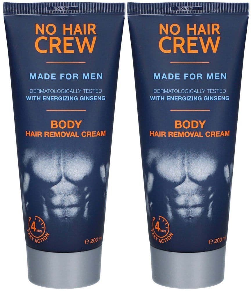 NO Hair Crew Körper-Enthaarungscreme Männer 200 ml x2 2x200 Creme