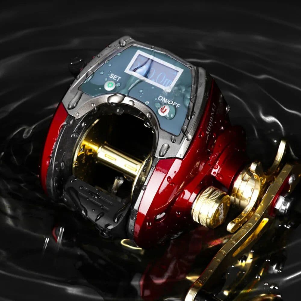 NONE Electronic Fishing Baitcasting Reel High Speed 6.4:1 Max Drag 20kg Iron Man Line Counting Digital Display Wheel for Sea Fishing