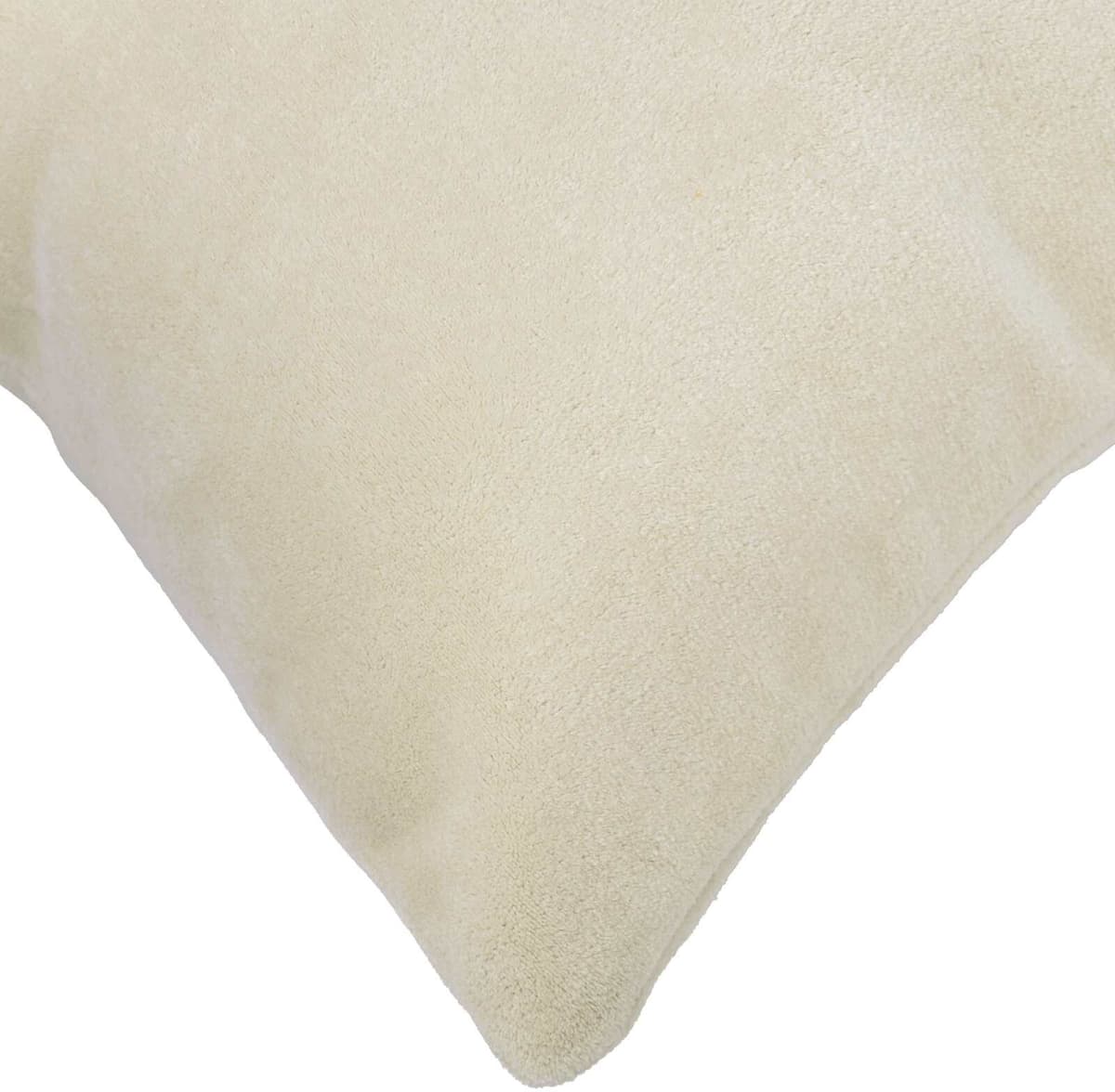 vidaXL Coussin avec oreiller HEERLEN 6 pc Crème Fleece en microfibre