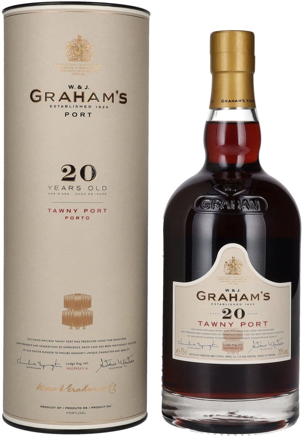 W. & J. Graham's Tawny Port 20 Years Old 20% Vol. 0,75l en boîte cadeau