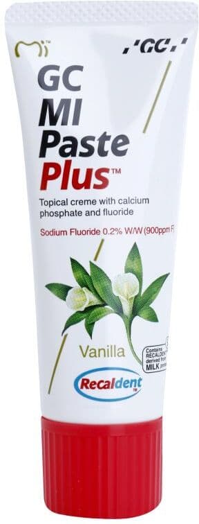 GC MI Paste Plus crème protectrice reminéralisante pour dents sensibles au fluorure saveur Vanilla 35 ml