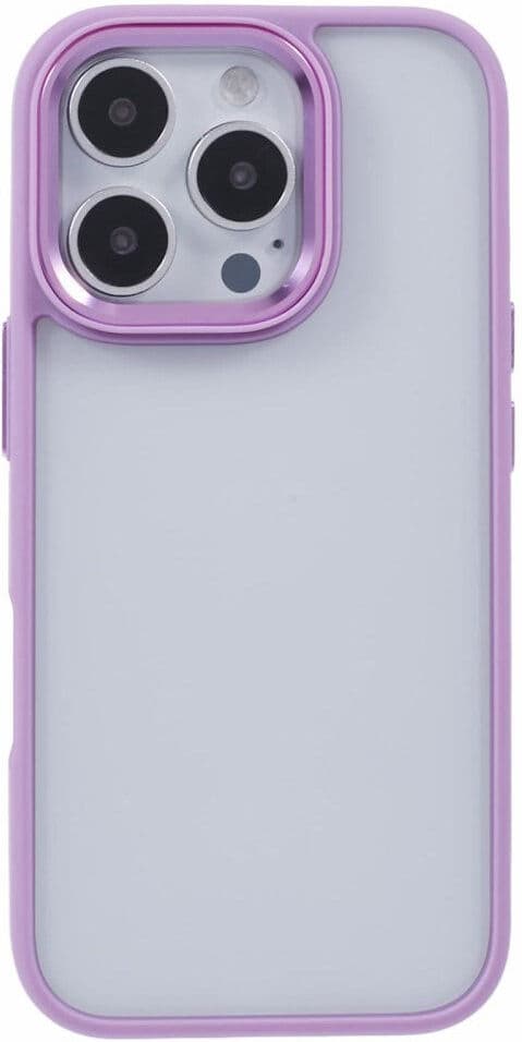 Eiderwood iPhone 16 Pro Hybrid Plastik Bagside Cover - Gennemsigtig / Lilla
