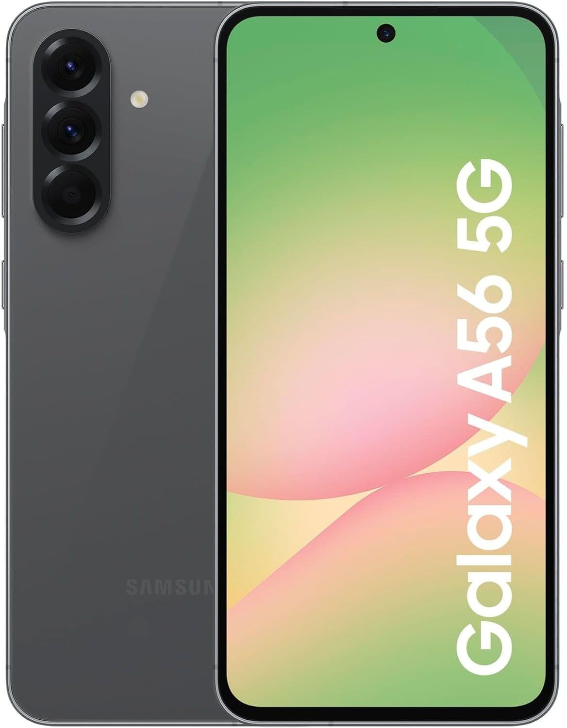 SAMSUNG Galaxy A56 5G Dual SIM 256GB 8GB RAM Awesome Graphite Unlocked International Model A Series Mobile Phone, New