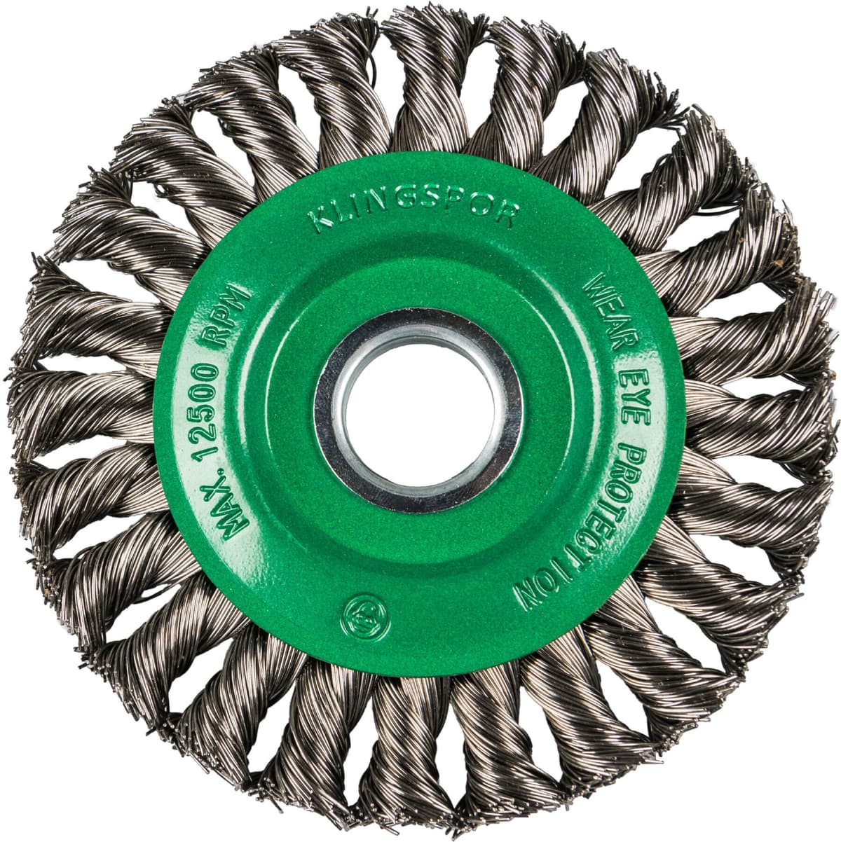 Klingspor Rundbürste gezopft einreihig Anzahl Reihen 1 115 x 14 x 22,23 mm 0,5 Stahl (358311)