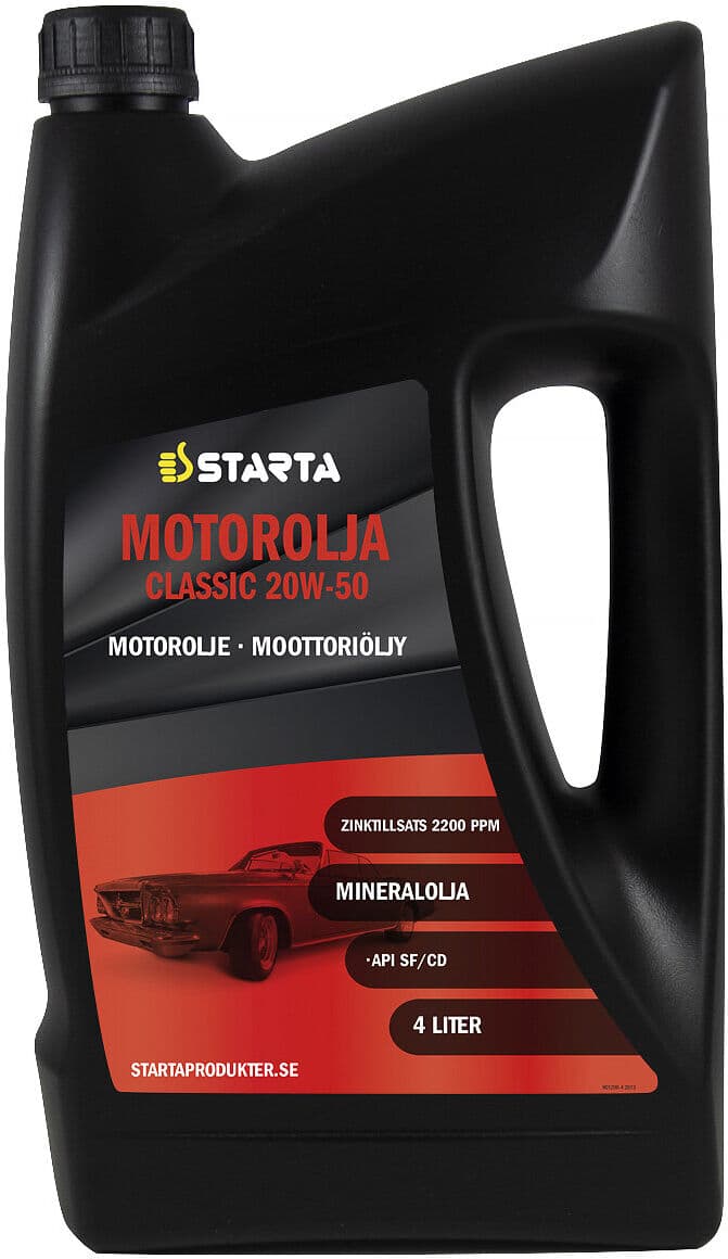 Starta Motorolja Classic 20W-50, 4 L