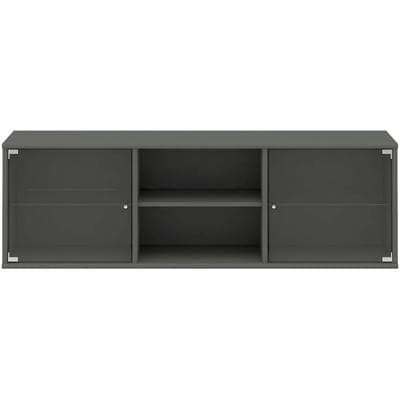 Hammel Furniture "Mistral, Hochwertig Schrank, hängend/stehend montierbar" mit zwei Glastüren, B: 133 cm, anpassungsbar Designmöbel