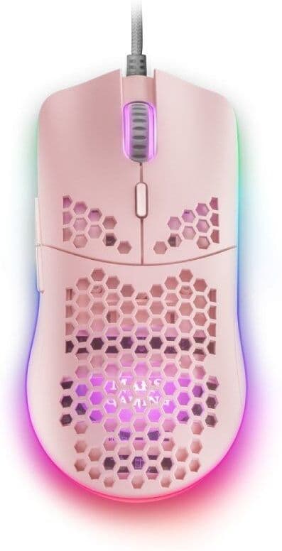 MARS-GAMING Ratón Mars Gaming MMAX RGB (rosa)