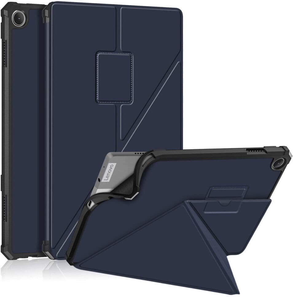 EIDERWOOD Lenovo Tab M10 (3. Gen) 10.1" (TB-328F/TB-328X) Fleksibelt Origami Cover - Blå