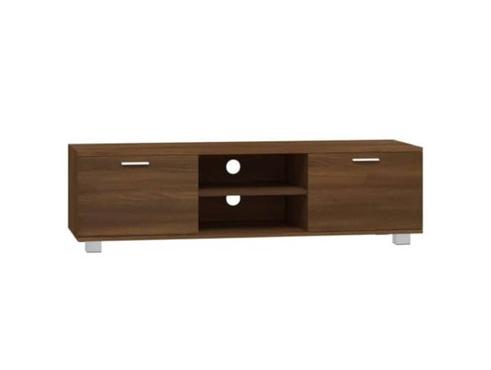 vidaXL Tv-meubel 140x40,5x35 cm bewerkt hout bruin eikenkleur