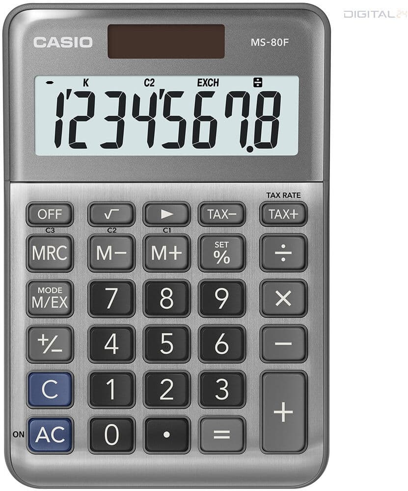 Casio MS 80 F fekete asztali számológép