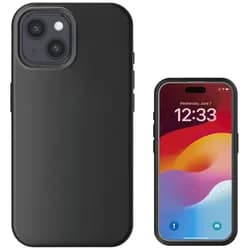 4smarts iPhone 15 Silicone Case | MagSafe Compatible | Schwarz