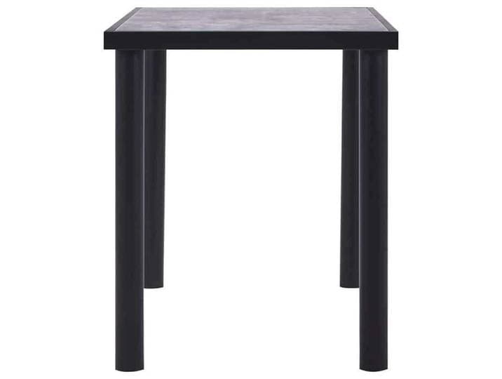 Neuf& 3976 Mobilier de cuisine - - Mode Table de salle à manger Noir et gris béton 120x60x75 cm MDF 17.2 kg