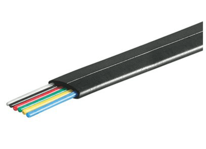MicroConnect Telefon Flat 6 Ledninger, 100m, Cca, 1 Stykk, Sen-Mpk100-6ccab Svart