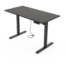 Yaasa Desk Lite, 120x60 cm, Schwarz - Elektrisch höhenverstellbarer Schreibtisch