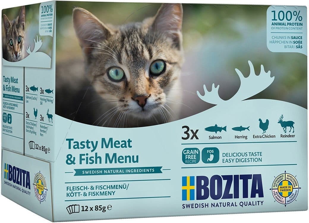 Bozita Multibox Med Kött & Fisk 12x85 G