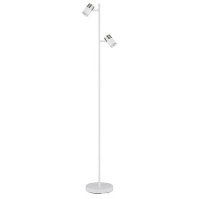 GLOBO LIGHTING Stehlampe "BRISBON", weiß (weiß matt), 1 Stk., Leuchten, Stehleuchte, Wohnzimmer, Flur, Wohnbereich, Stehlampe
