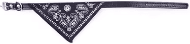 Inspire Curations PawCharm Adjustable Printed Bandana Collar For Cats And Small Dogs black neck 20 28cm