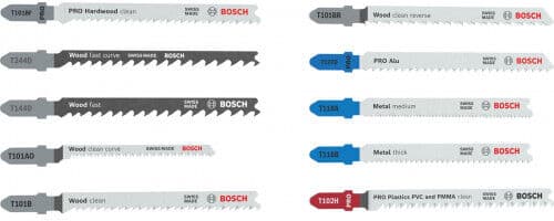 Bosch Coffret de lames de scie sauteuse Multi Material 10 pieces 2607012073
