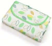 Uplifted Finds Industrial Standard Lightweight Outdoor Picnic & Beach Blanket green Leaves 100 Cm X 150 Cm